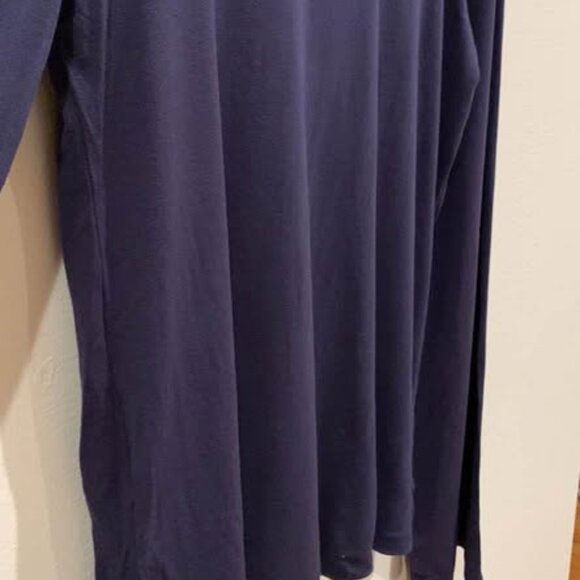 Navy Blue Bell Sleeve Top - Size Small - Picture 3 of 4